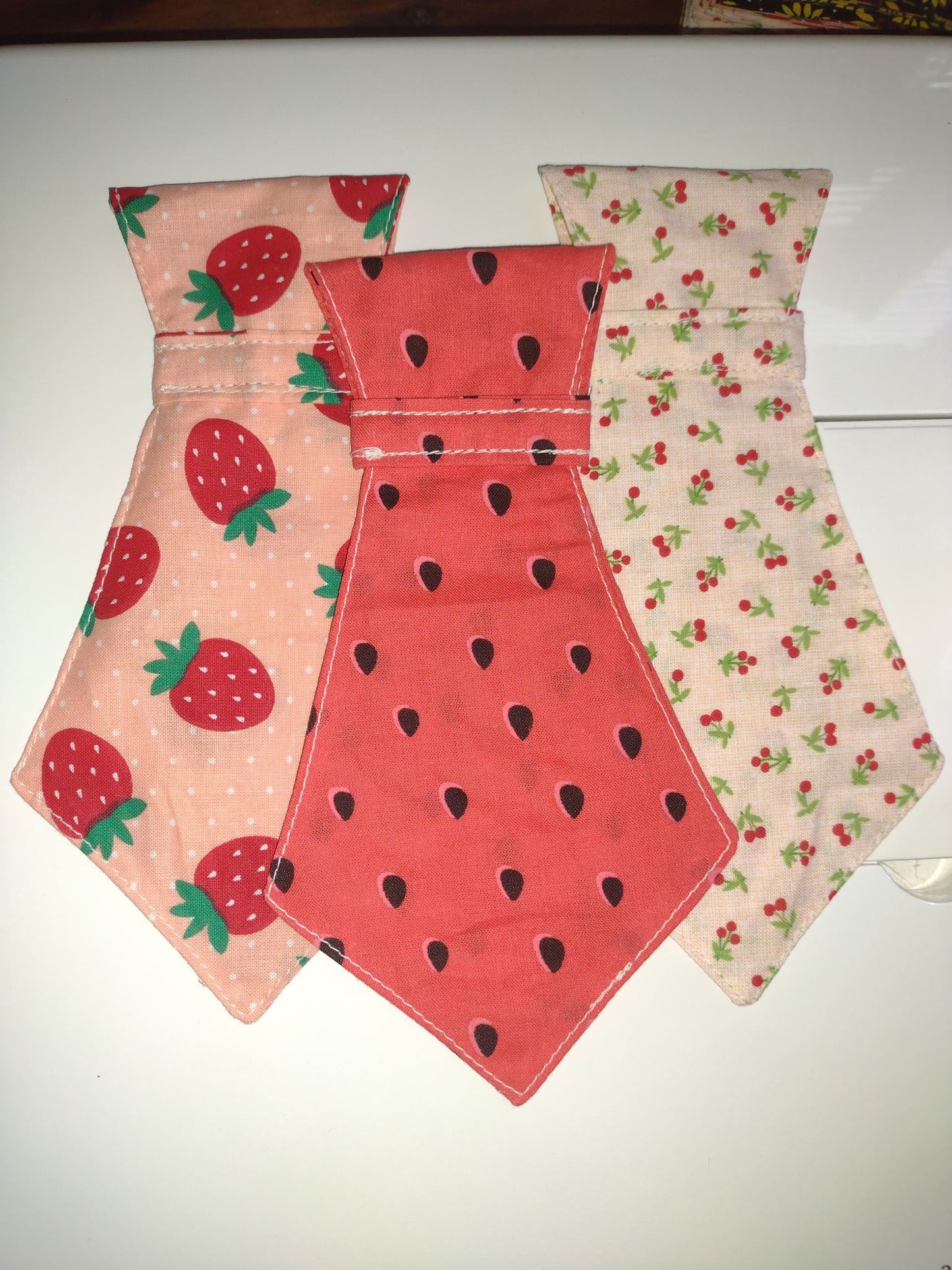 Pet Necktie Summer Fruit 3 pk